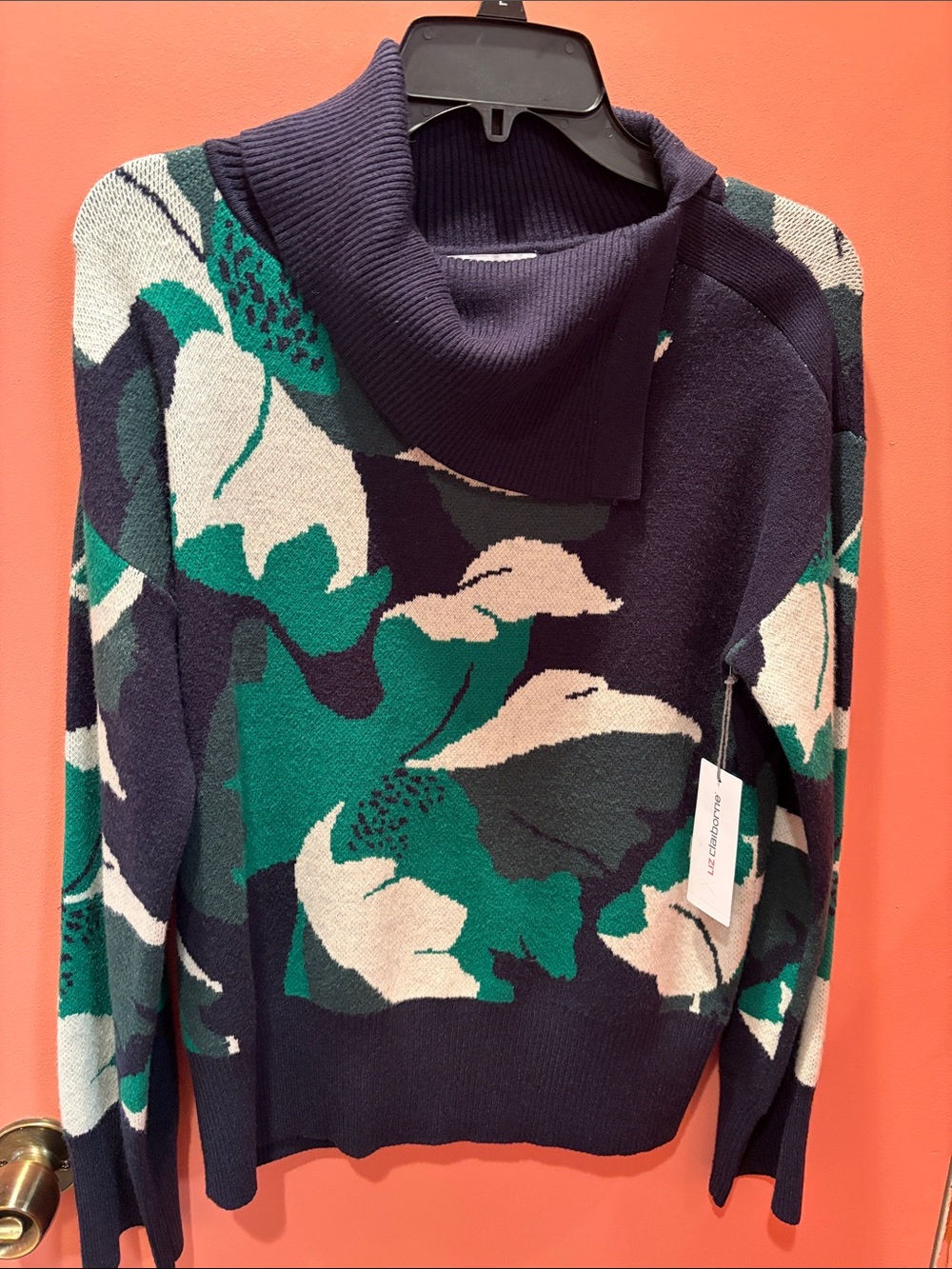Beautiful cowl sweater with a touch of pizazz!  You know you want it!